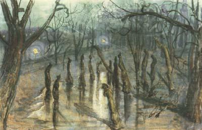 The Planty Park by Night-Straw-Men (mk19), Stanislaw Ignacy Witkiewicz